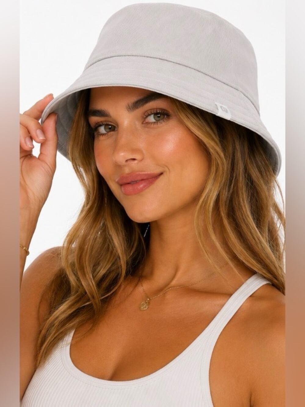 Lululemon Reversible Ribbed Bucket Hat | Light Ivory | NWT S/M